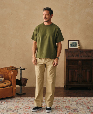 lifestyle shot of 1900s Heavyweight Cotton Jersey Boxy T-Shirt