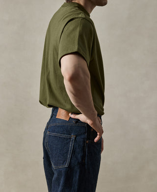 lifestyle shot of 1900s Heavyweight Cotton Jersey Boxy T-Shirt