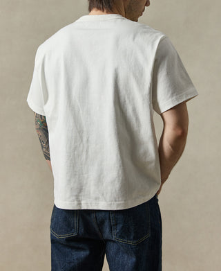 lifestyle shot of 1900s Heavyweight Cotton Jersey Boxy T-Shirt