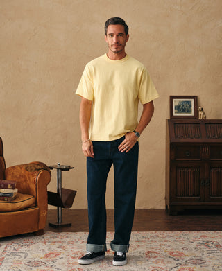 lifestyle shot of 1900s Heavyweight Cotton Jersey Boxy T-Shirt
