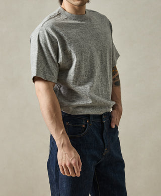 lifestyle shot of 1900s Slub Cotton Jersey Boxy T-Shirt