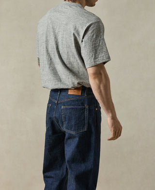 lifestyle shot of 1900s Slub Cotton Jersey Boxy T-Shirt