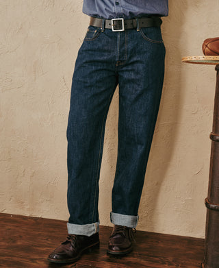 lifestyle shot of 1966 Selvedge Denim Jeans