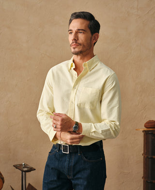 lifestyle shot of Classic Button-Down Oxford Shirt