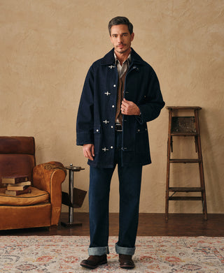 lifestyle shot of Denim Fireman's Jacket