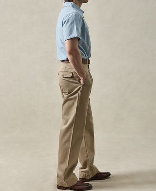 lifestyle shot of French Army M-1952 Chino Trousers