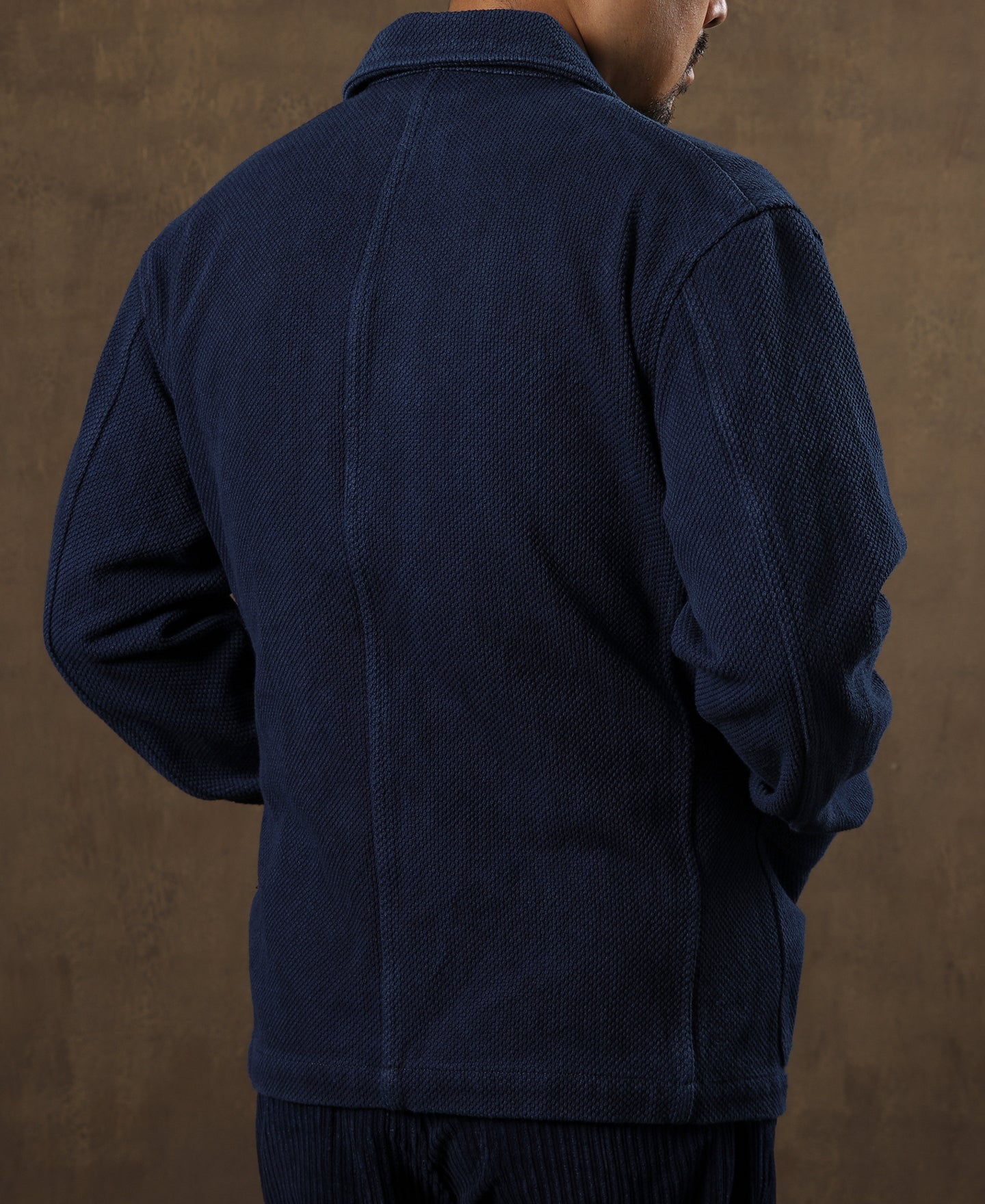 Heavyweight Indigo-Dyed Sashiko Work Jacket | Time Catcher – Time