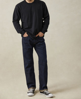 lifestyle shot of Loopwheel Long Sleeve Cotton T-Shirt