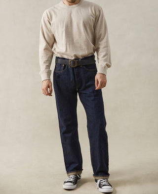 lifestyle shot of Loopwheel Long Sleeve Cotton T-Shirt