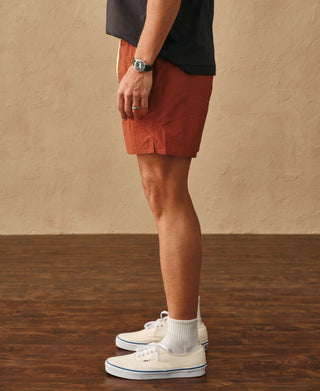 lifestyle shot of 5-Inch Nylon Swim Shorts