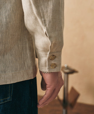 lifestyle shot of Linen Safari Jacket