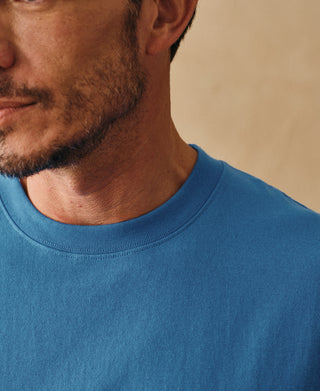 lifestyle shot of Regular Fit Heavyweight Tubular Jersey T-Shirt