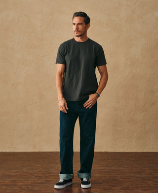 lifestyle shot of Regular Fit Heavyweight Tubular Jersey T-Shirt