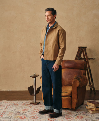 lifestyle shot of Unlined USN N-1 Deck Jacket