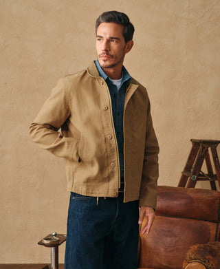 lifestyle shot of Unlined USN N-1 Deck Jacket