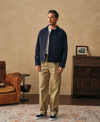 lifestyle shot of Unlined USN N-1 Deck Jacket