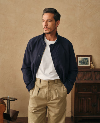 lifestyle shot of Unlined USN N-1 Deck Jacket