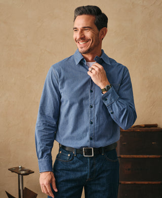 lifestyle shot of Vintage Cotton Jaspé Workshirt