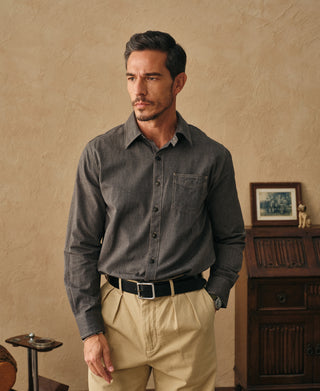 lifestyle shot of Vintage Cotton Jaspé Workshirt