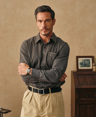 lifestyle shot of Vintage Cotton Jaspé Workshirt