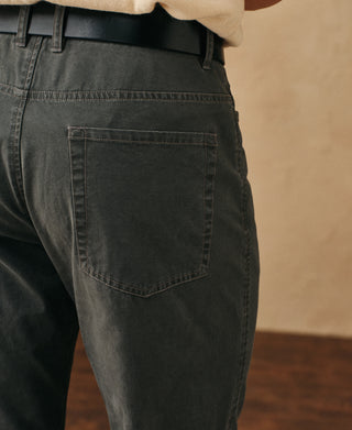 lifestyle shot of Vintage Washed Tapered 5-Pocket Pants