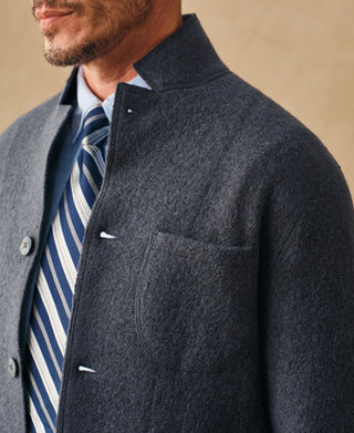 lifestyle shot of Wool Felted Chore Coat