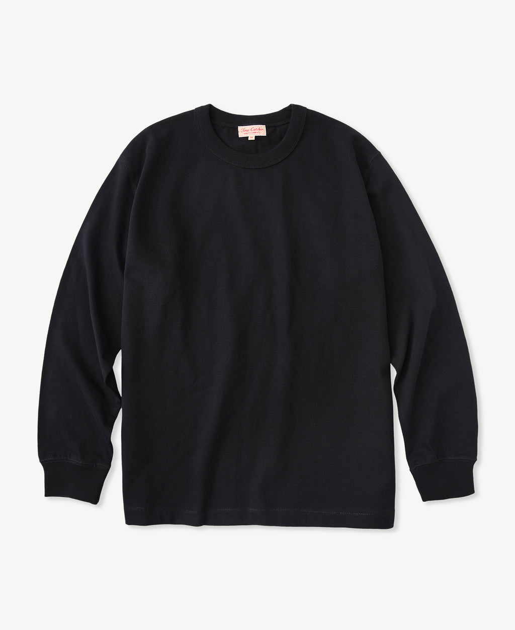 Loopwheel Tubular Long Sleeve Cotton Shirt - Black | Time Catcher ...