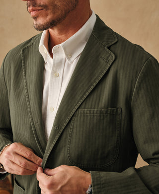 Vintage Herringbone Blazer