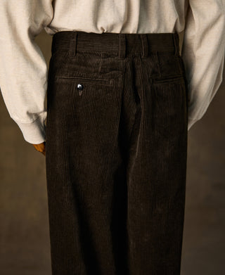 mannequin shot of 1960s Double Pleated Corduroy Trousers