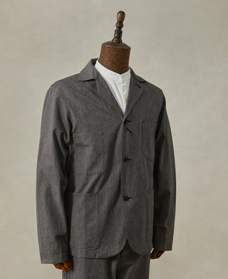 mannequin shot of Black Chambray Work Jacket