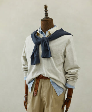 mannequin shot of Classic Fit Jersey Tubular Rugby Shirt