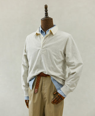 mannequin shot of Classic Fit Jersey Tubular Rugby Shirt