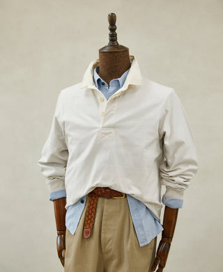 mannequin shot of Classic Fit Jersey Tubular Rugby Shirt