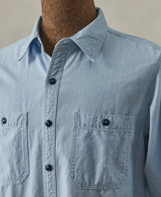 mannequin shot of Military Wash Chambray Workshirt