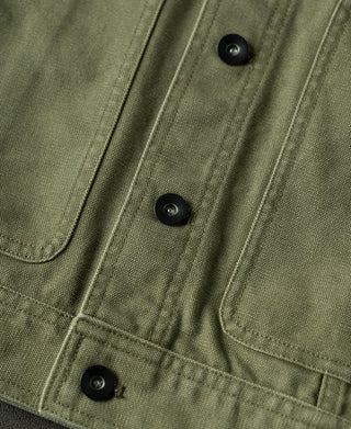 metal buttons of Utility Canvas Field Cruiser Jacket