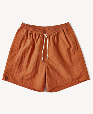 5-Inch Nylon Swim Shorts in Orange
