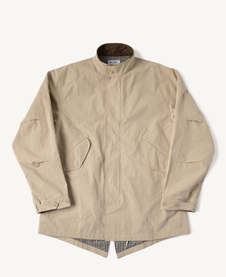 M-65 Salt Shrinkage Poplin Short Parka in Khaki