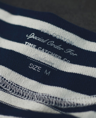 neck label of Breton Striped Jersey T-Shirt
