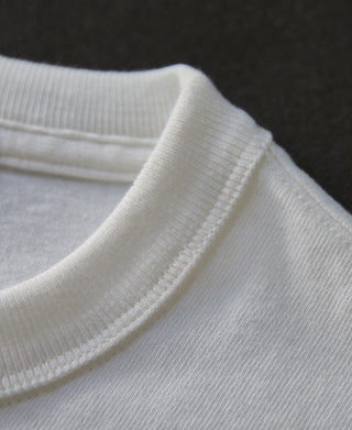 neckline detail of 1930s Loopwheel Cotton Henley Shirt