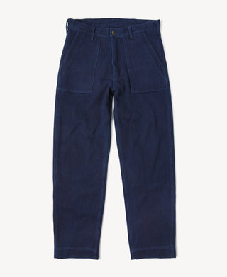 OG-107 Fatigue Pants - Indigo-Dyed Sashiko Version in Indigo
