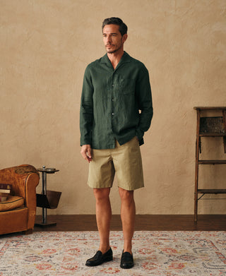 overview of 1930s Washed Officer Chino Shorts