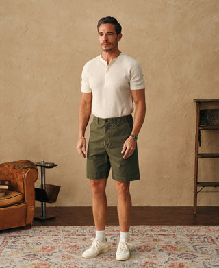 overview of 1930s Washed Officer Chino Shorts