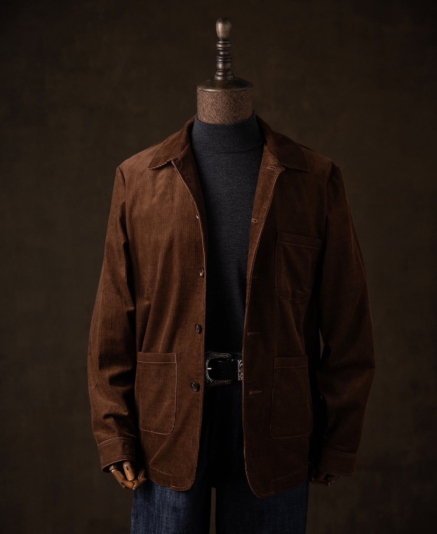 1940s French Corduroy Chore Coat | Work Jacket | Time Catcher