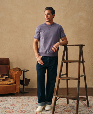 Overview of 1950s V-Gusset Cotton T-Shirt