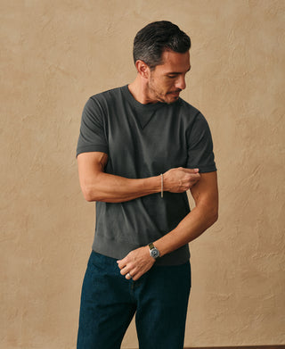 Overview of 1950s V-Gusset Cotton T-Shirt