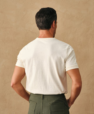 Overview of 1950s V-Gusset Cotton T-Shirt