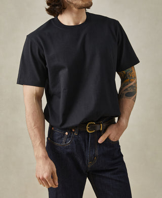 overview of Heavyweight Regular Fit Tubular Cotton T-Shirt