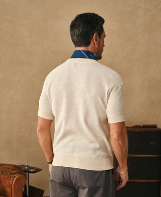 Overview of Honeycomb Waffle Knit T-Shirt