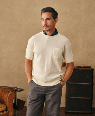 Overview of Honeycomb Waffle Knit T-Shirt