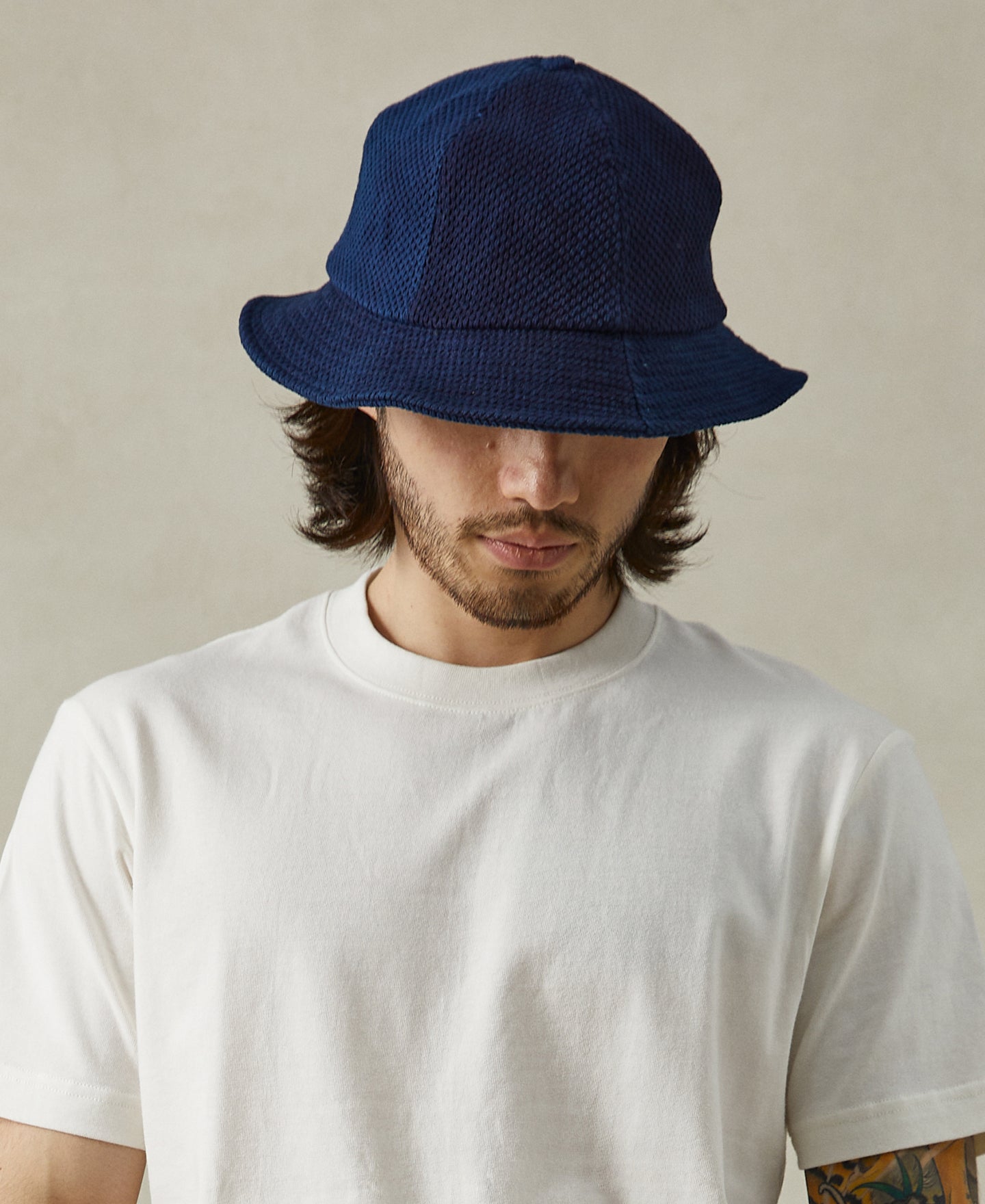 Indigo-Dyed Sashiko Newsboy Cap | Time Catcher – Time Catcher Clothing